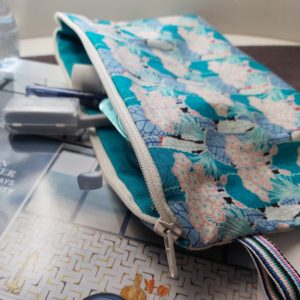 Kit couture – Dans mon jardin anglais – Pochette zippée