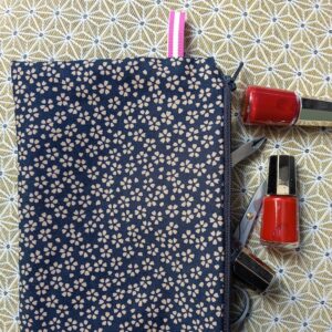 Kit couture – Confettis de Sakura – Pochette zippée