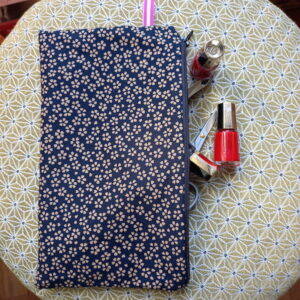 Kit couture – Confettis de Sakura – Pochette zippée