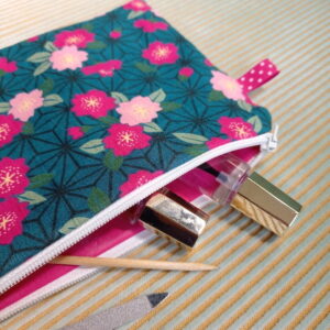 Kit couture – Dans le jardin botanique de Kyoto – Pochette zippée