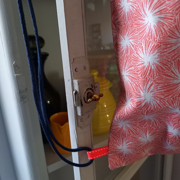 kit couture sac à pain imprimé tu me fais tourner la tête oranger sac en tissu pour le pain couture débutant DIY