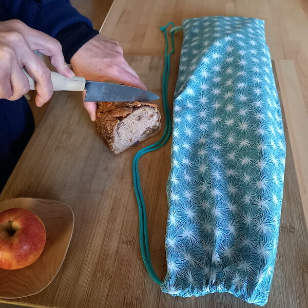 sac en tissu pour le pain couture DIY